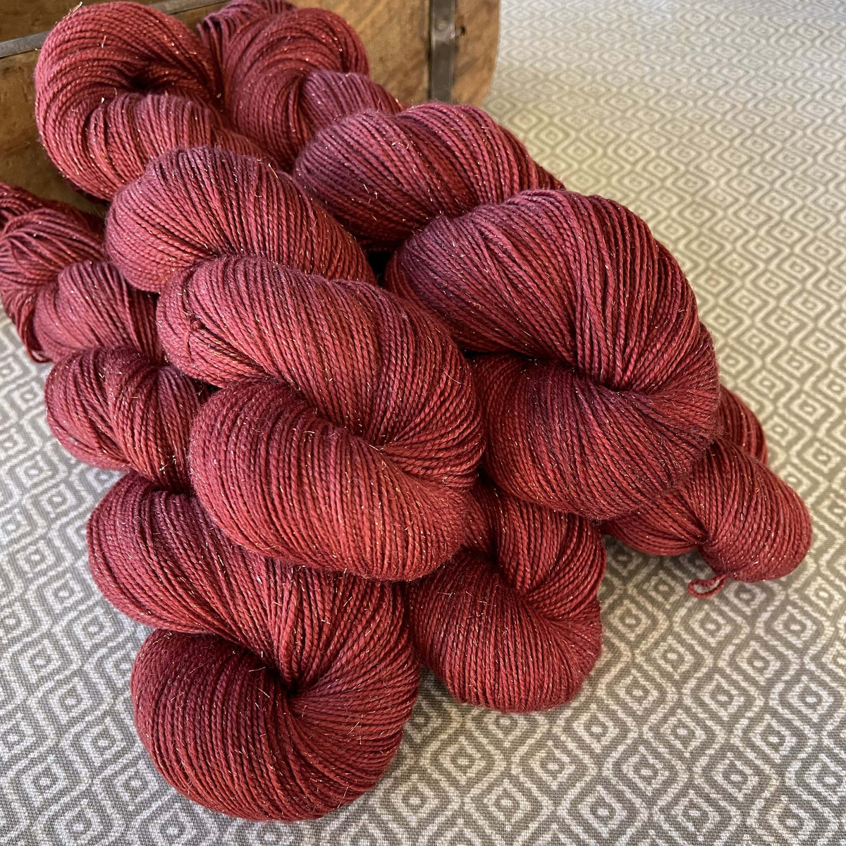 Gold Dust Yarn - Raspberry Semi Solid – Greenwood Fiberworks